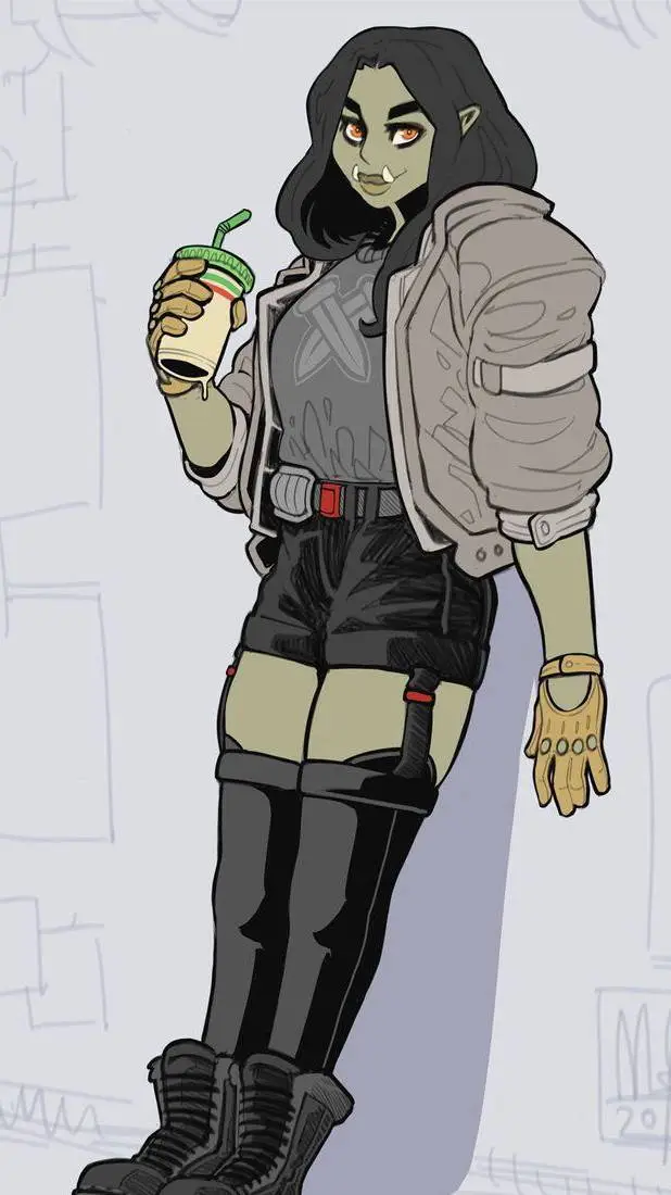 ai character: Linda Skar  background