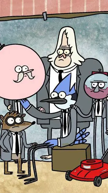 ai character: REGULAR SHOW  background