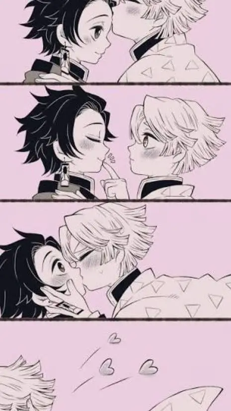 ai character: Tanjiro x Zenitsu  background