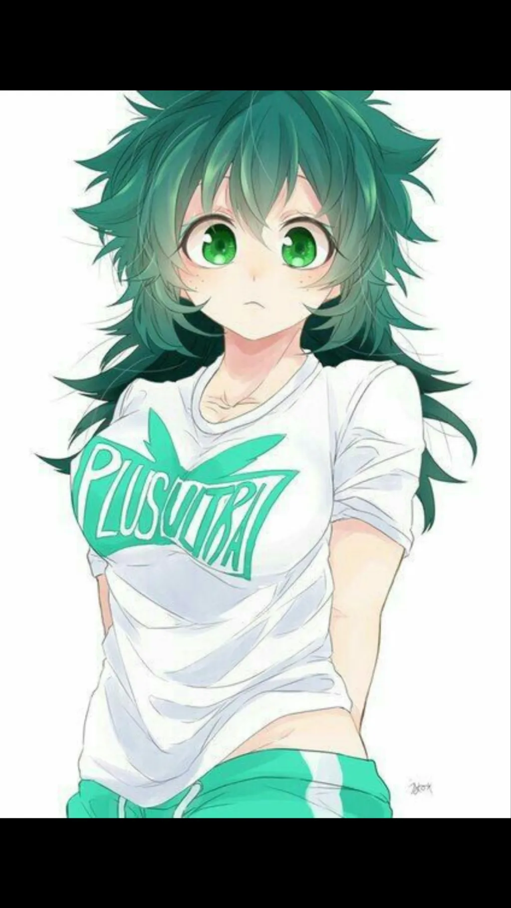 ai character: Female Deku  background
