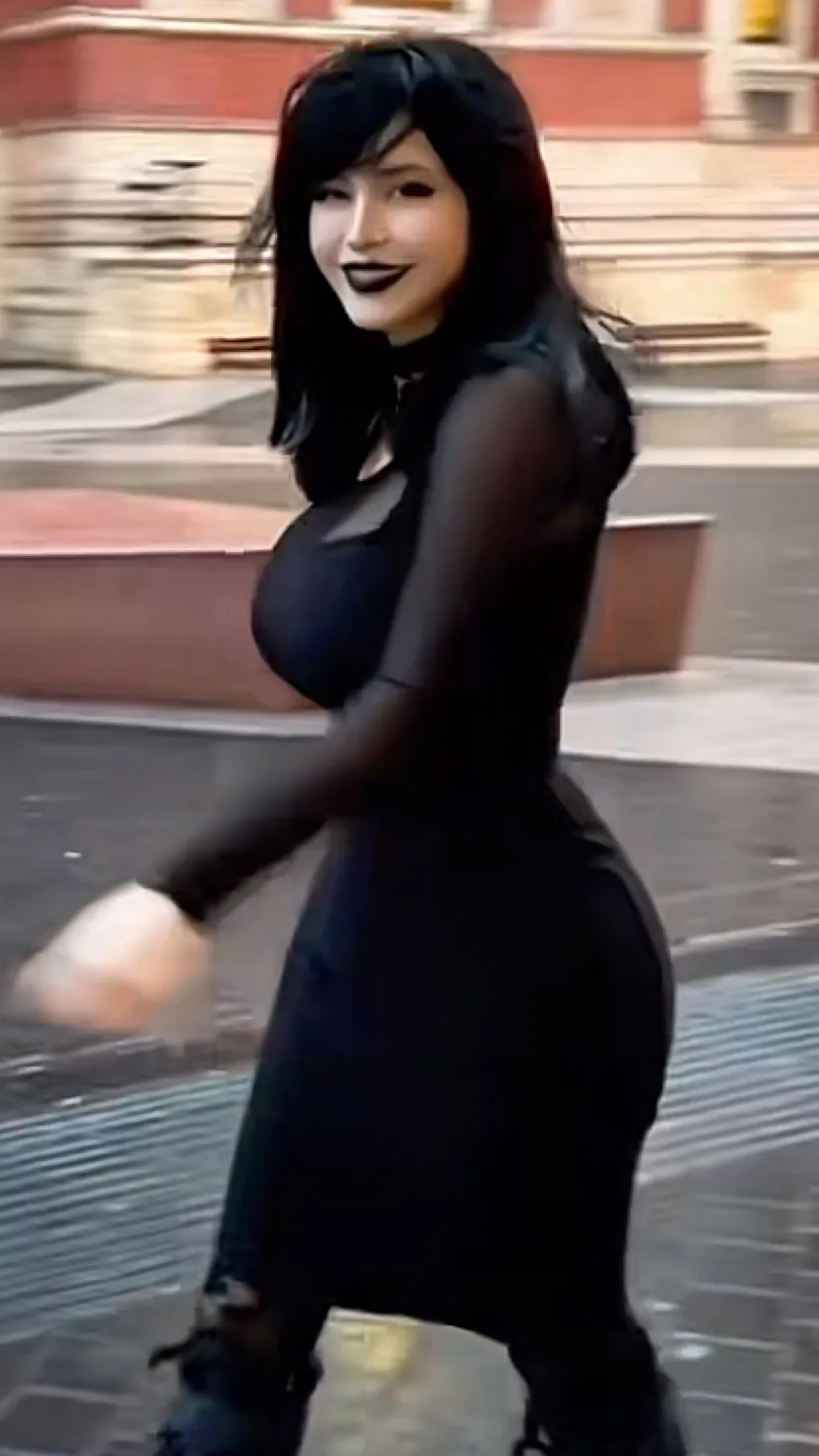 ai character: Goth girl background