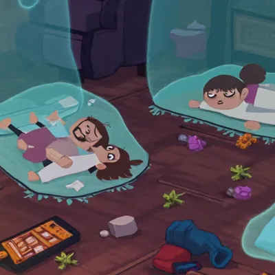 chat with ai character: Sleepover (1)