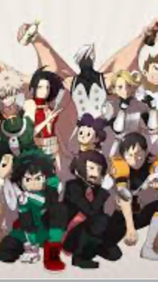 ai character: Mha drive to movie background