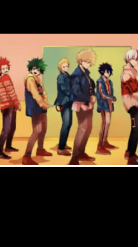 ai character: Mha boys as saja! background