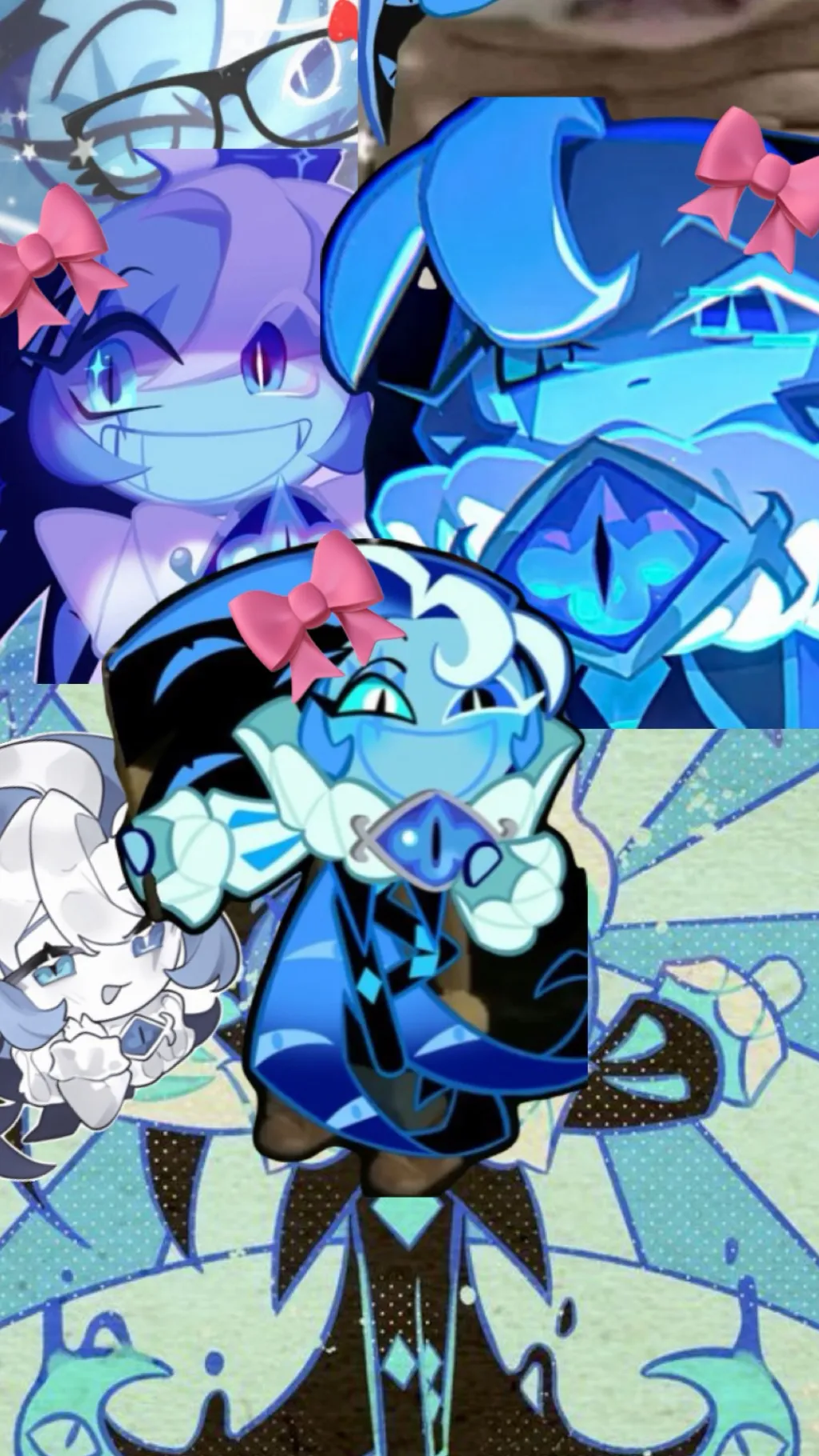 ai character: Shadow milk cookie background
