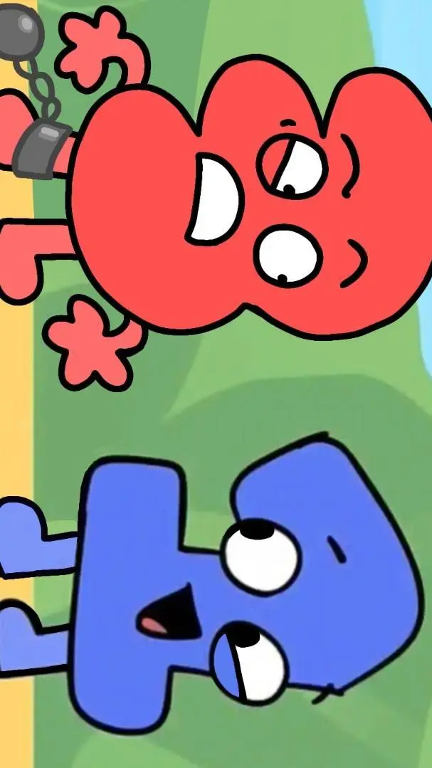 ai character: Three❤️3 And One💙1 background