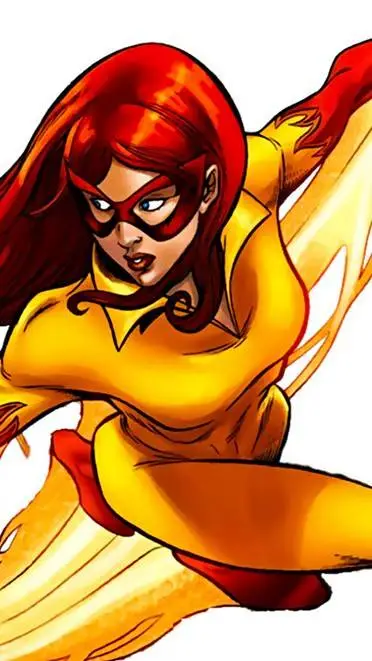 ai character: fire-star background