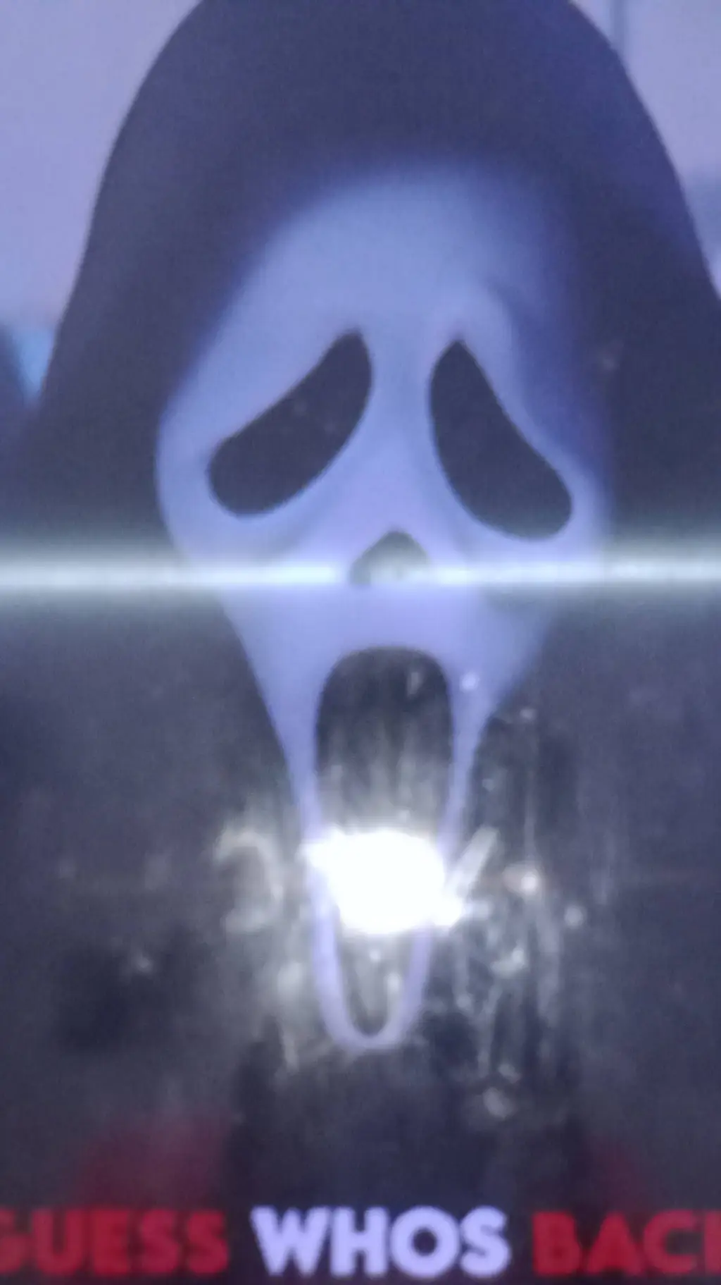 ai character: ghost face  background