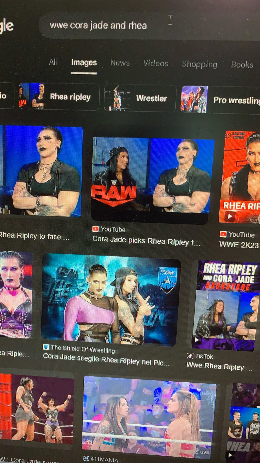 ai character: Wwe raw Monday  background