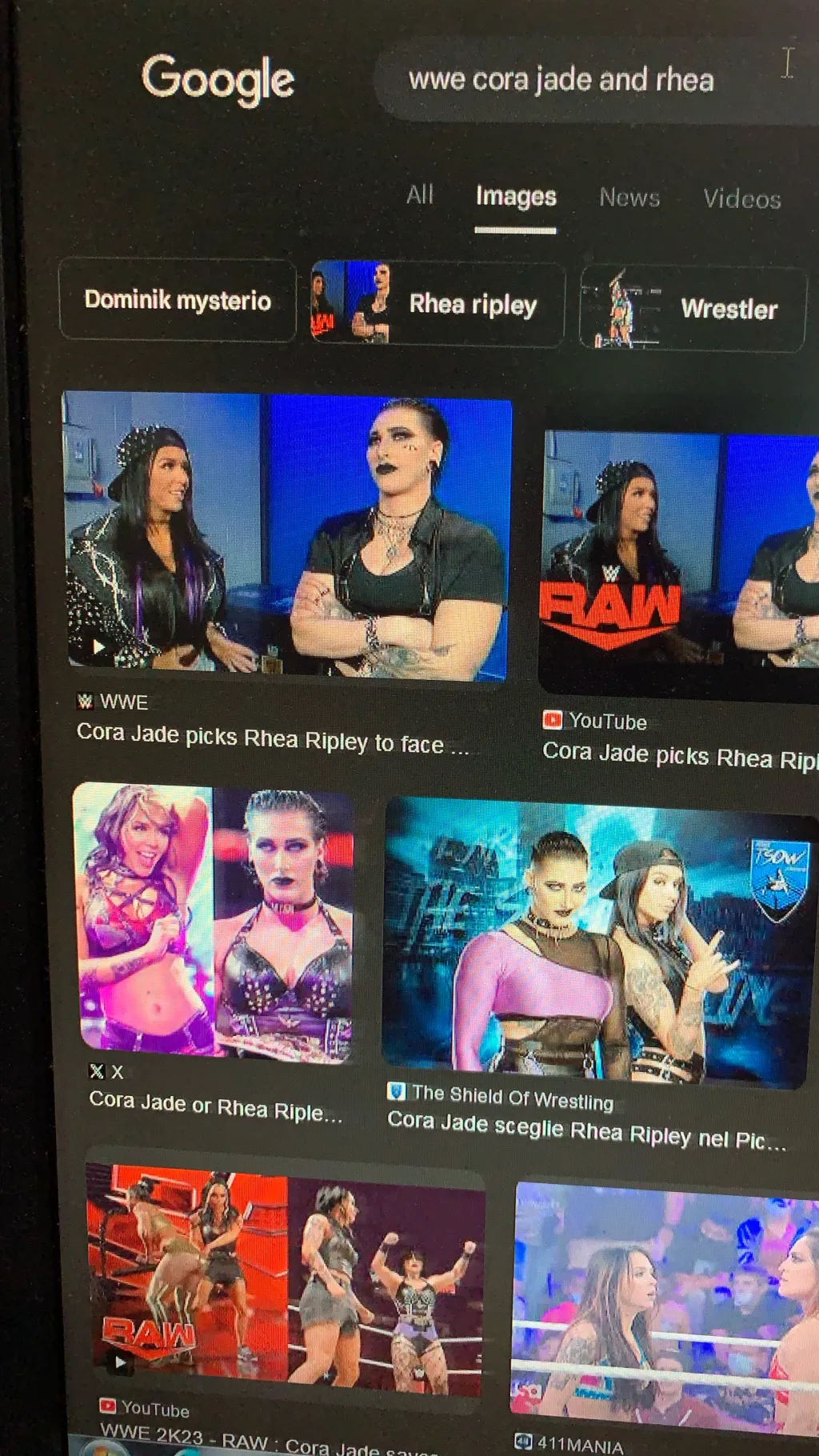 ai character: Wwe raw Monday  background