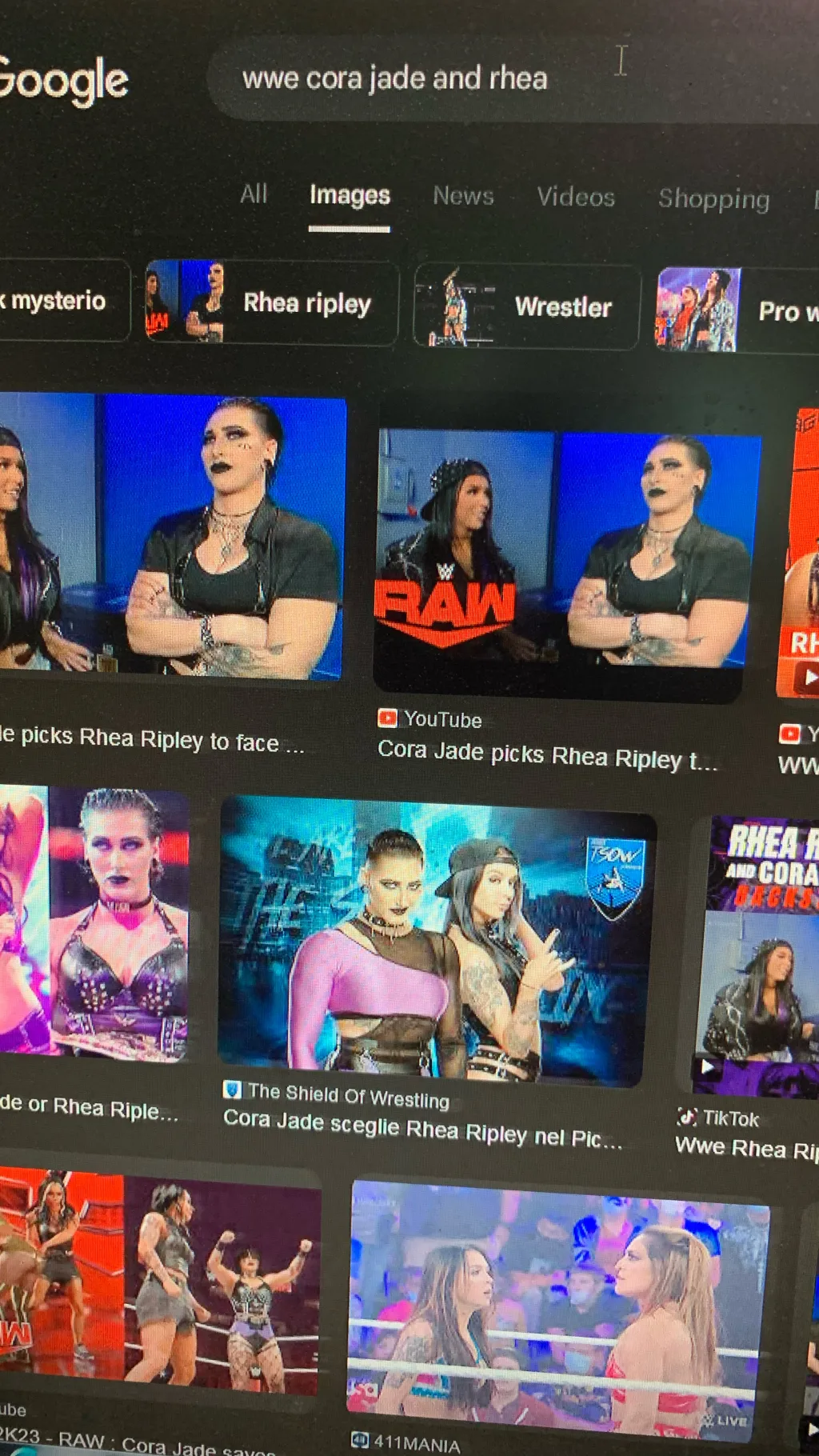 ai character: Wwe raw Monday  background