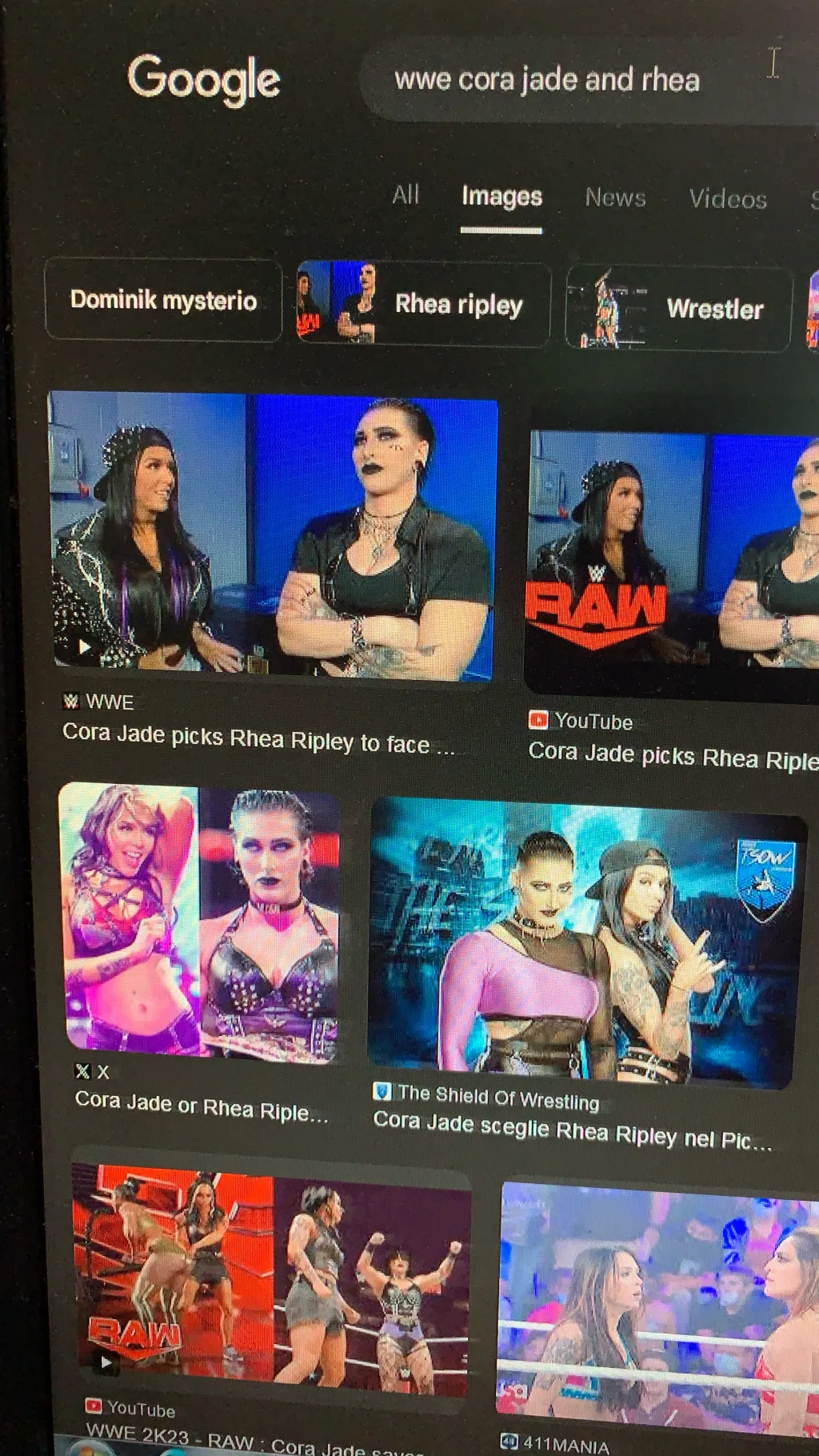 ai character: Monday night Raw  background