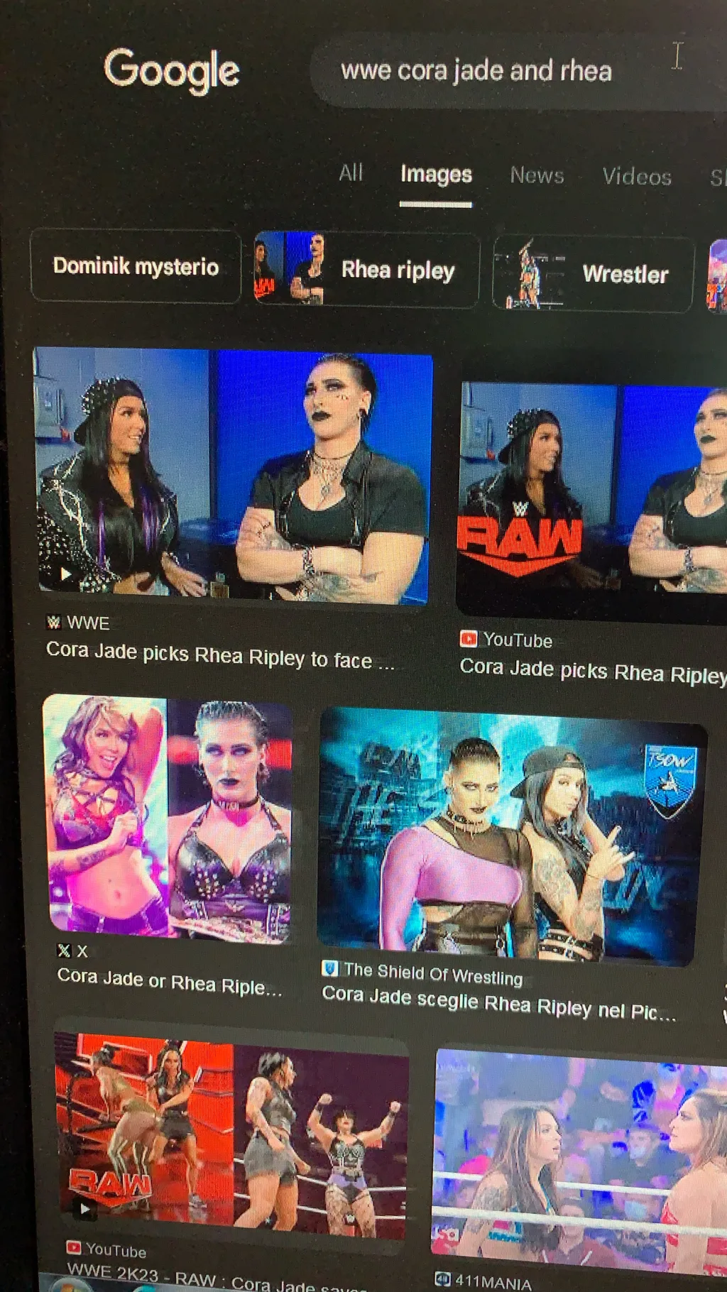 ai character: Monday night Raw  background