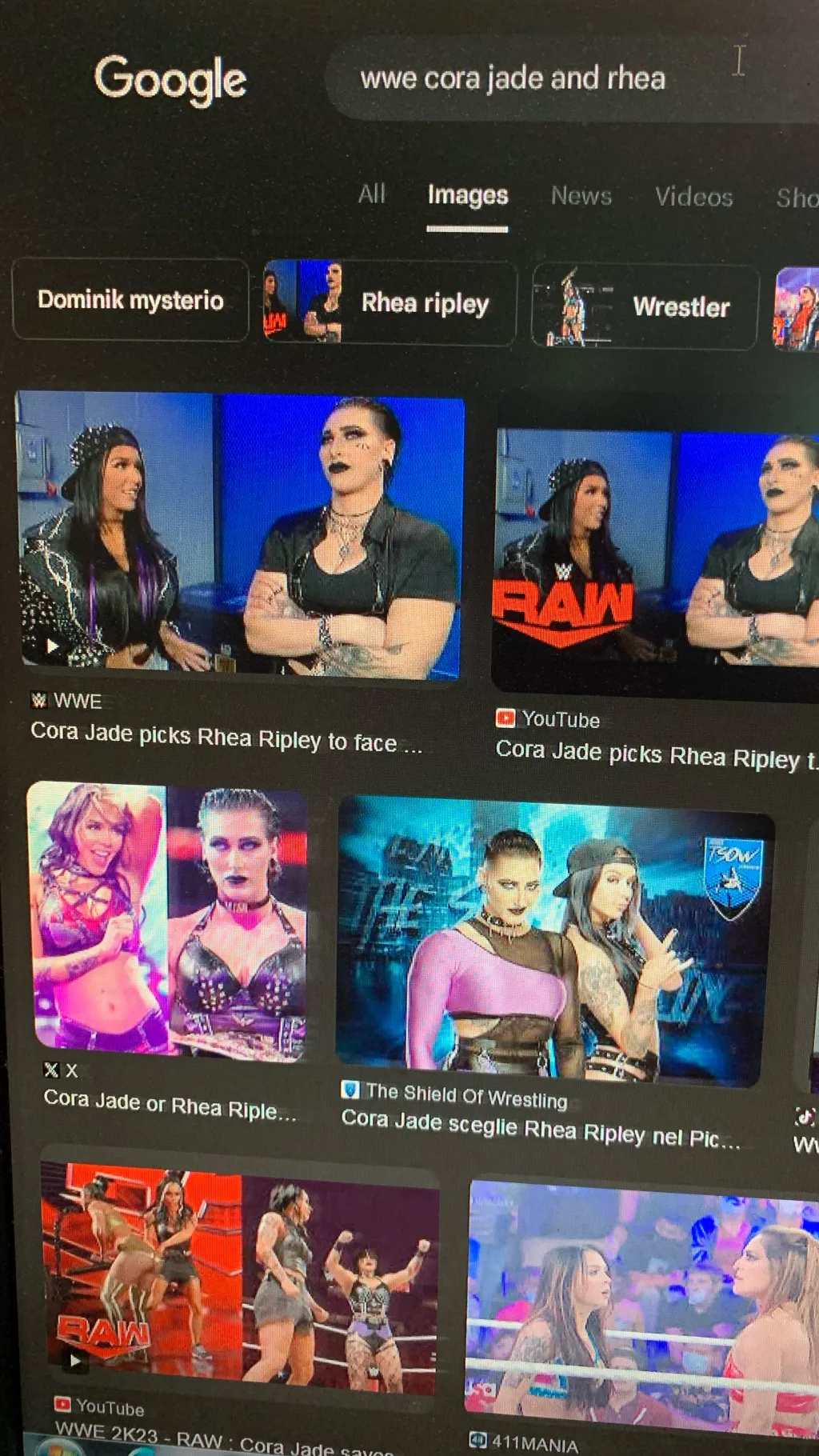 ai character: Monday night Raw  background