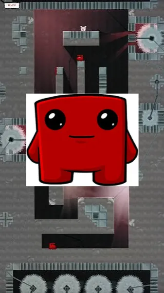 ai character: meat boy  background