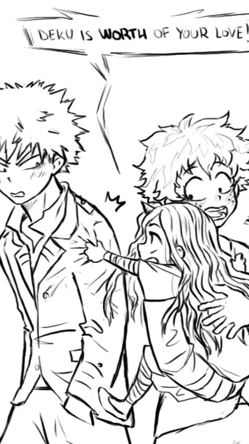 ai character: Bakugo x deku background