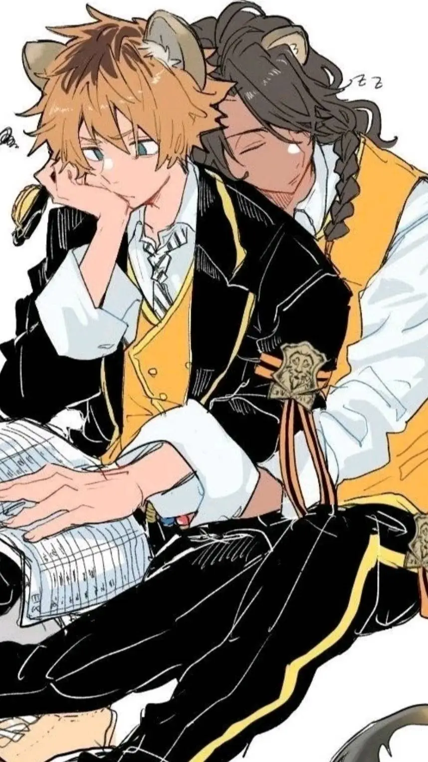 ai character: Ruggie x Leona background