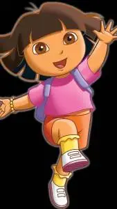 ai character: Dora the Explorer background