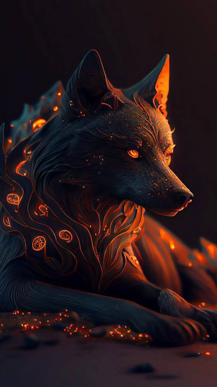 ai character: amber background