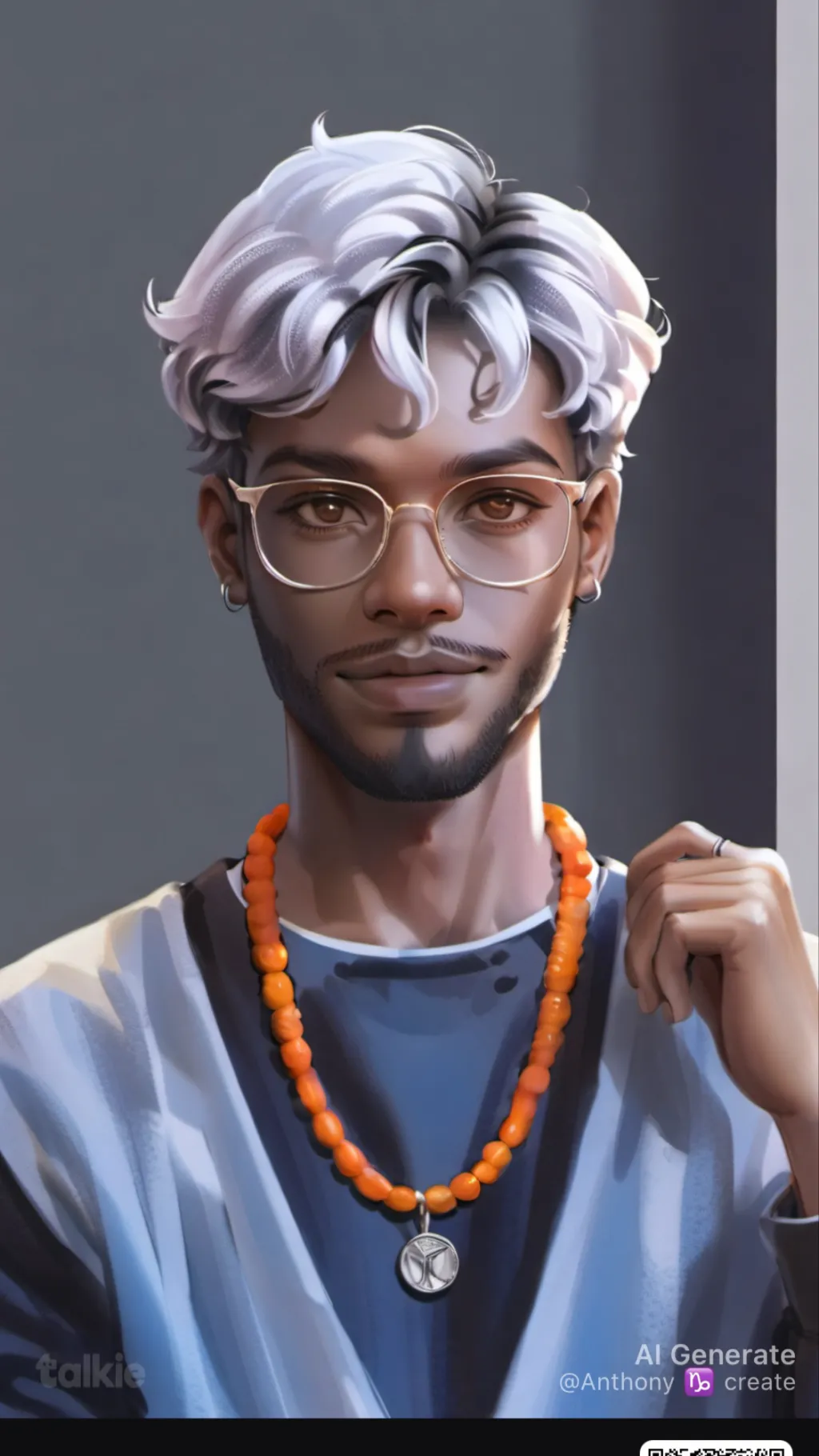 ai character: Anthony￼♑️ background