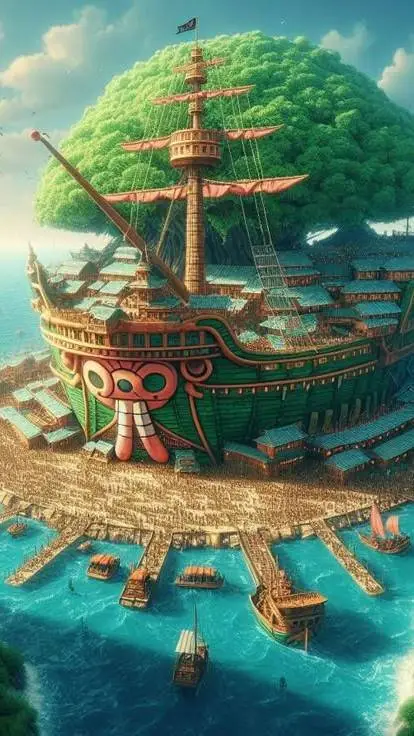 ai character:  island adventure background