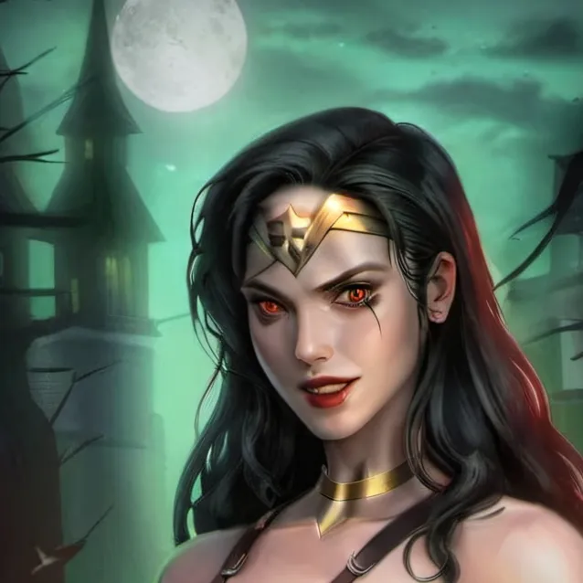 chat with ai character: vamp wonder woman