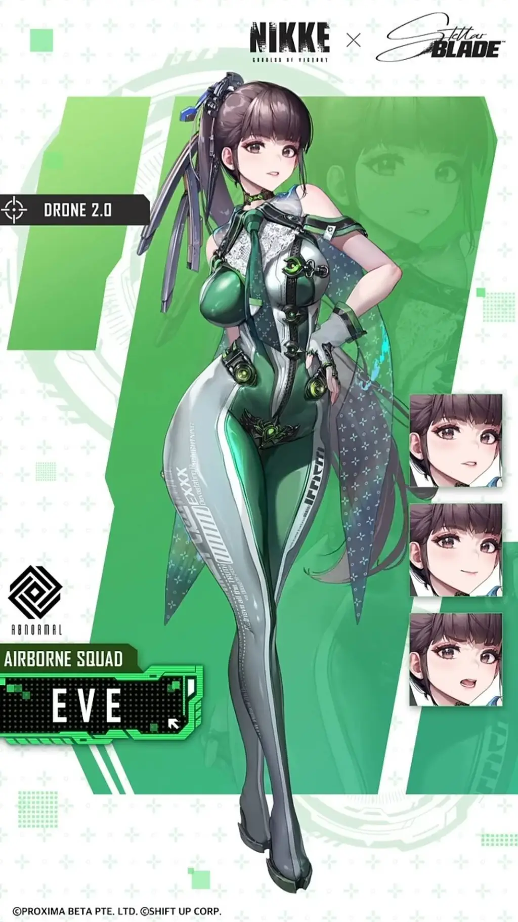 ai character: 2050 Girl background