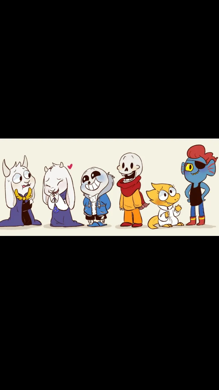 ai character: LittleTale AU background