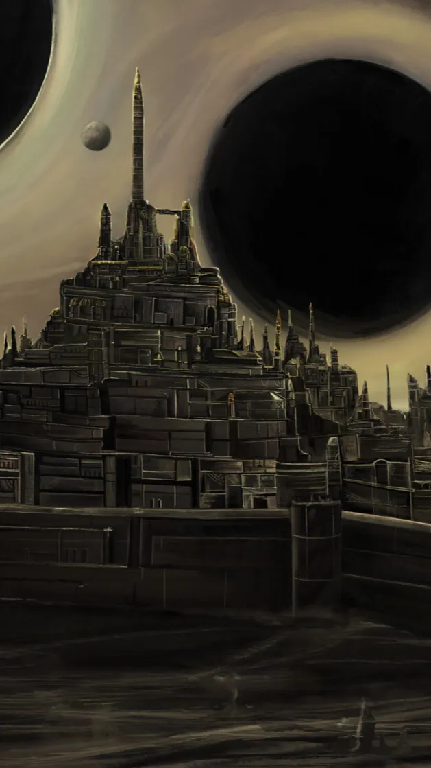 ai character: The King in Yellow background