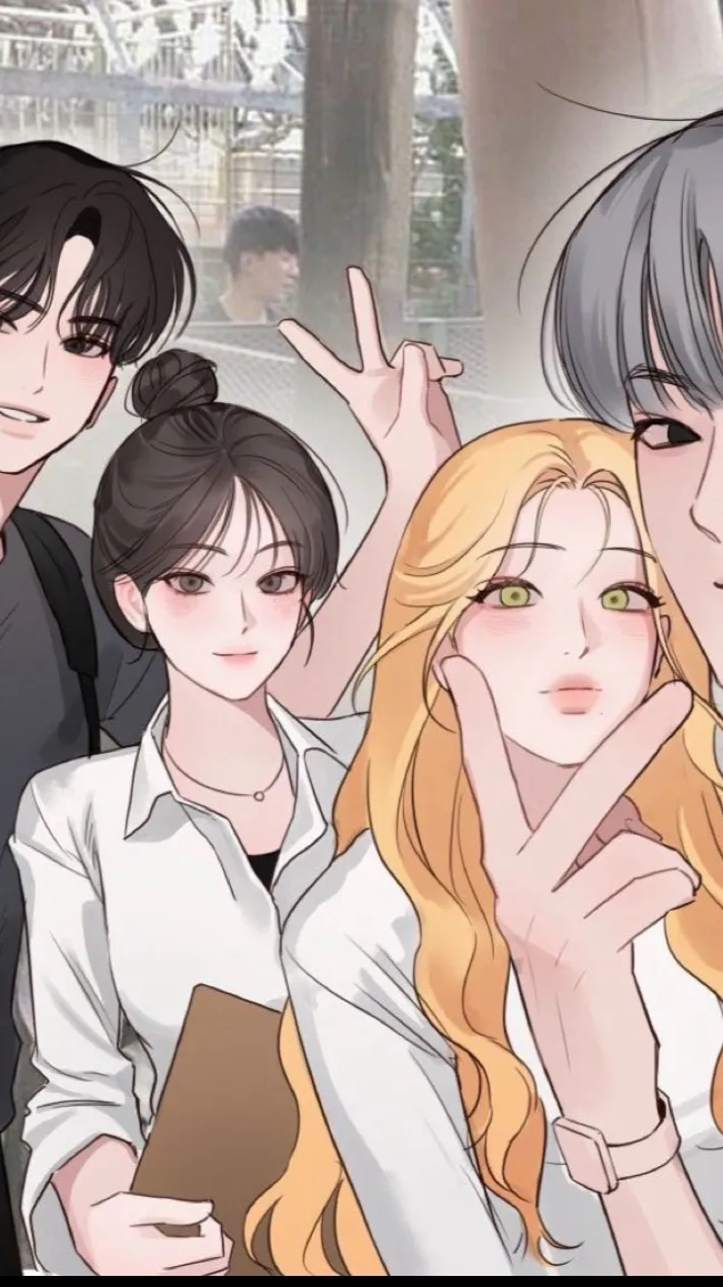 ai character: Group podcast  background