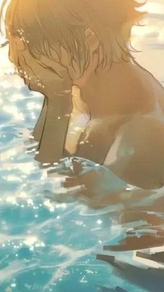 ai character: Sakura pool background