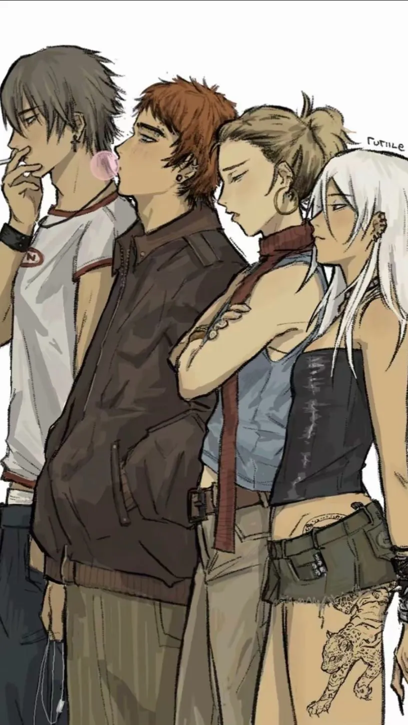 ai character: Friend group  background