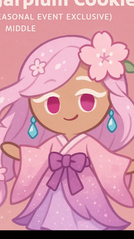 ai character: Sugarplum cooke background