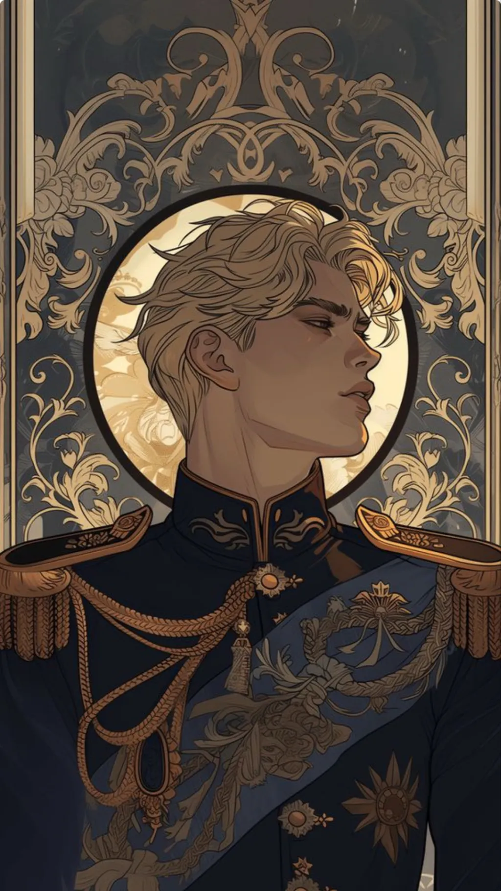 ai character: Prince Phillip  background