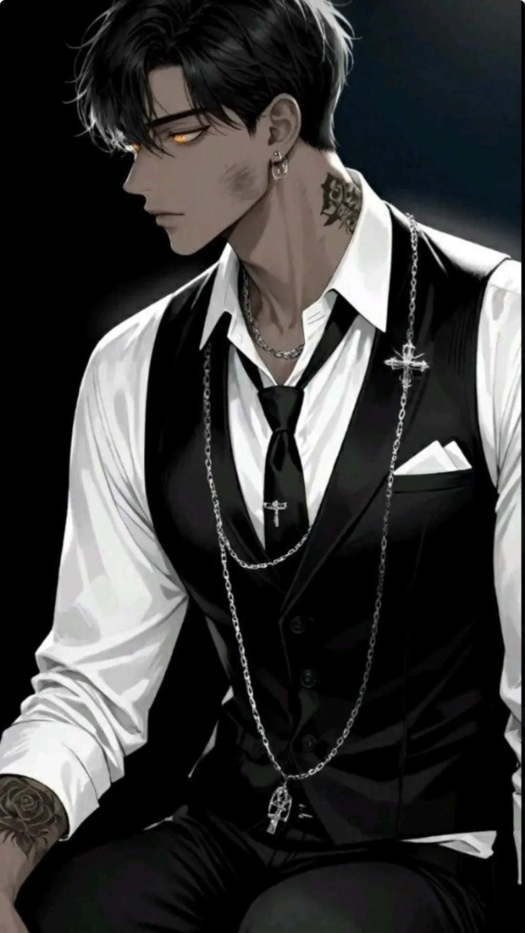 ai character: Lake background