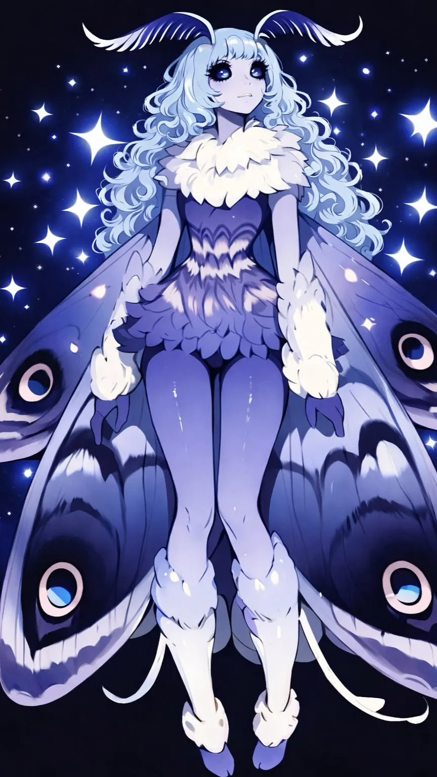 ai character: Moon background