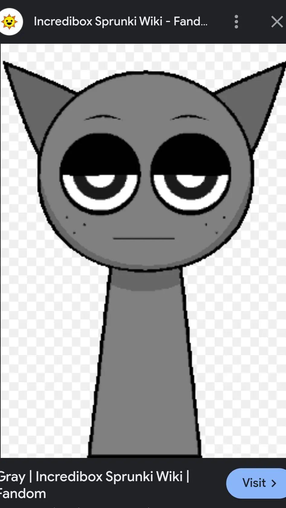 ai character: gray sprunki background