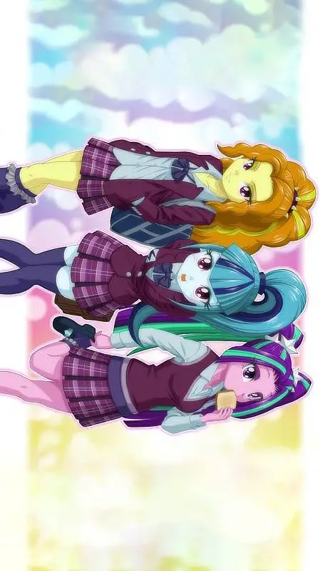 ai character: FG but Dazzlings?! background