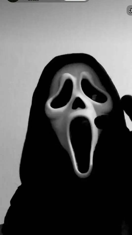 ai character: ghost face husband background