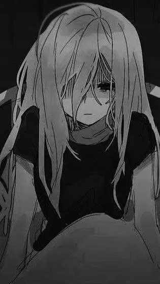 ai character: depressed girl, background