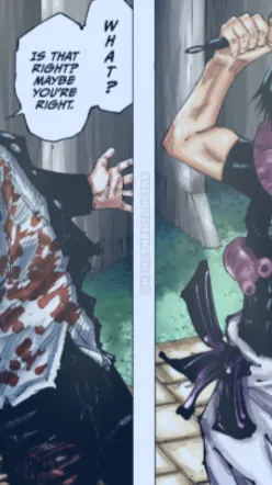 ai character: Toji vs gojo background