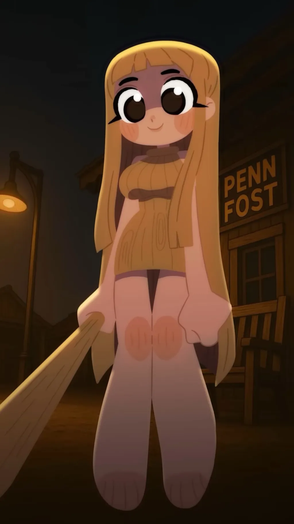 ai character: Tung tung sahur background