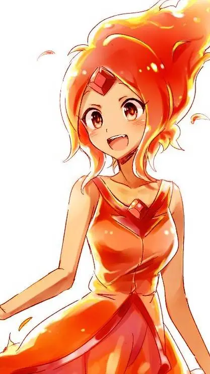 ai character: Princesa flama background