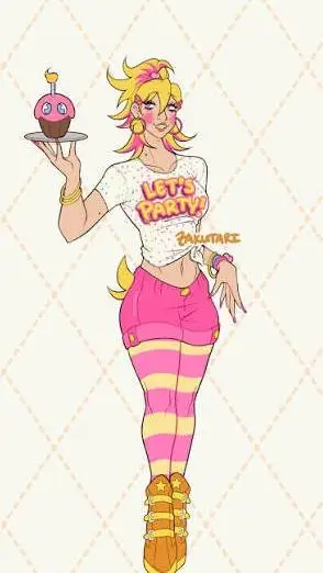 ai character: Toy chica  background