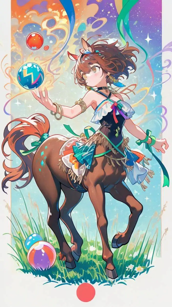 ai character: Year of the Horse background