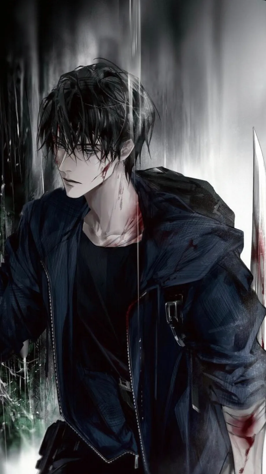 ai character: Asher ~🔪♡ background