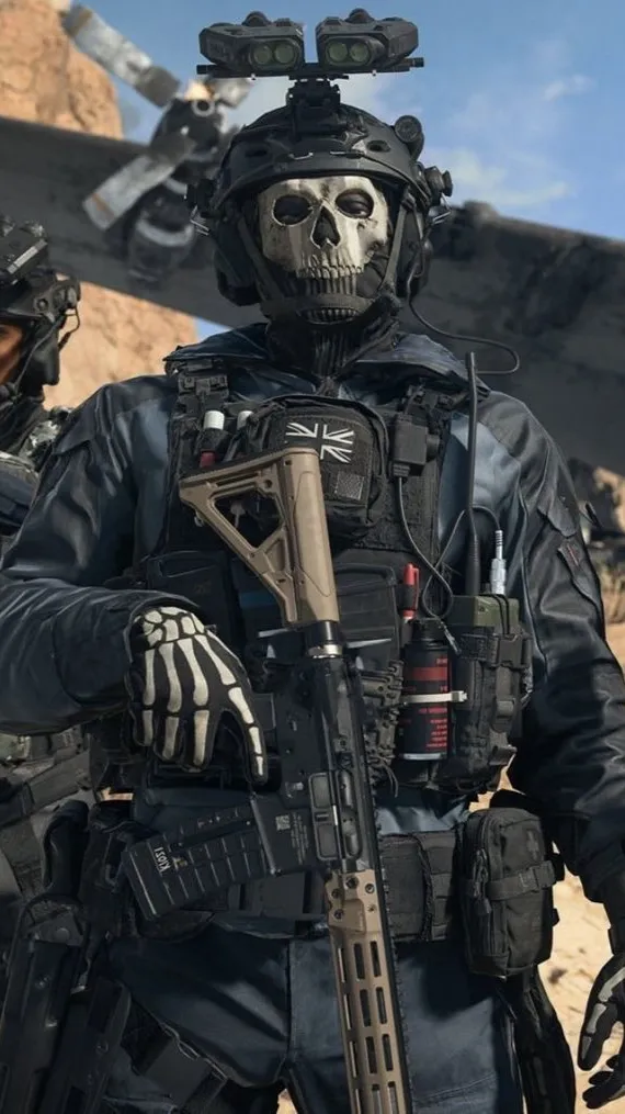 ai character: Simon Ghost Riley background