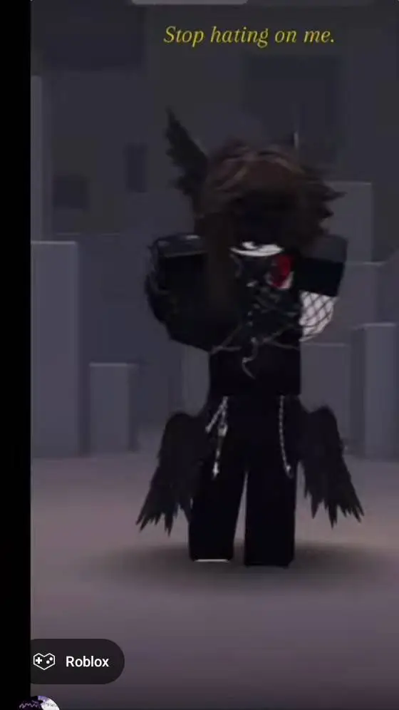 ai character: E-girl(emo and sus background