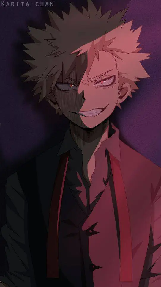 ai character:  villain bakugou  background