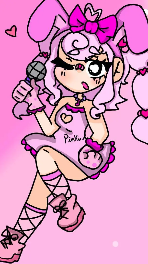 ai character: Pinki 🩷 background